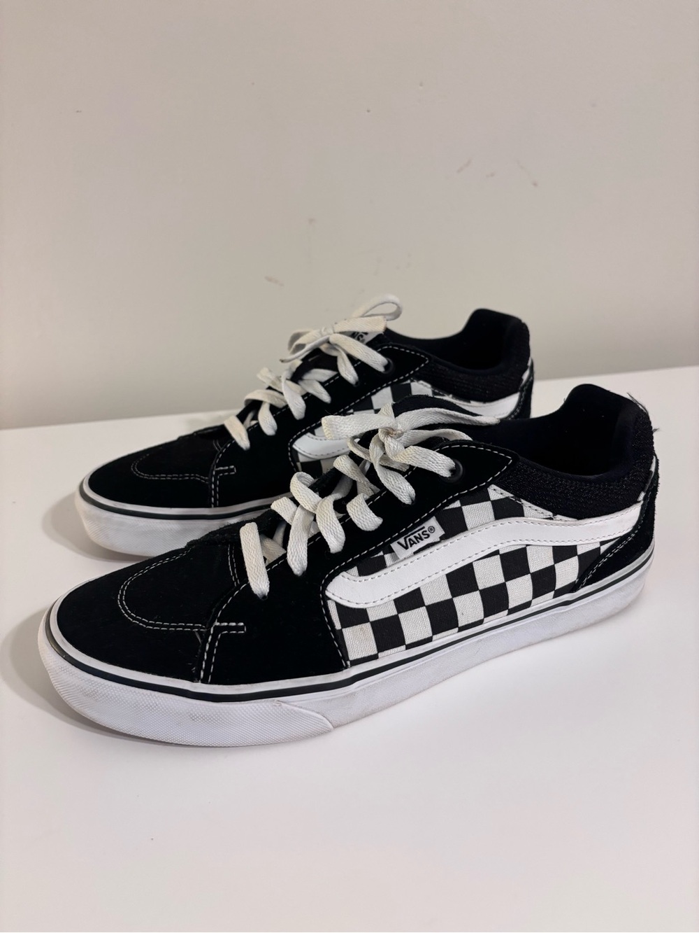 Vans Old Skool Checkerboard Black White Sneakers Men’s 9.5